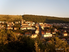 La ville d'Algrange depuis le belvédère de la Grotte (vue rapprochée)